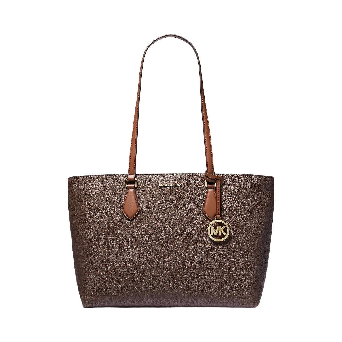 Michael Kors Sheila Large Signature Logo Tote Bag Brown