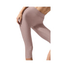 Alo Women's Airlift Mesh High-Waist Just Right Capri - Taupe