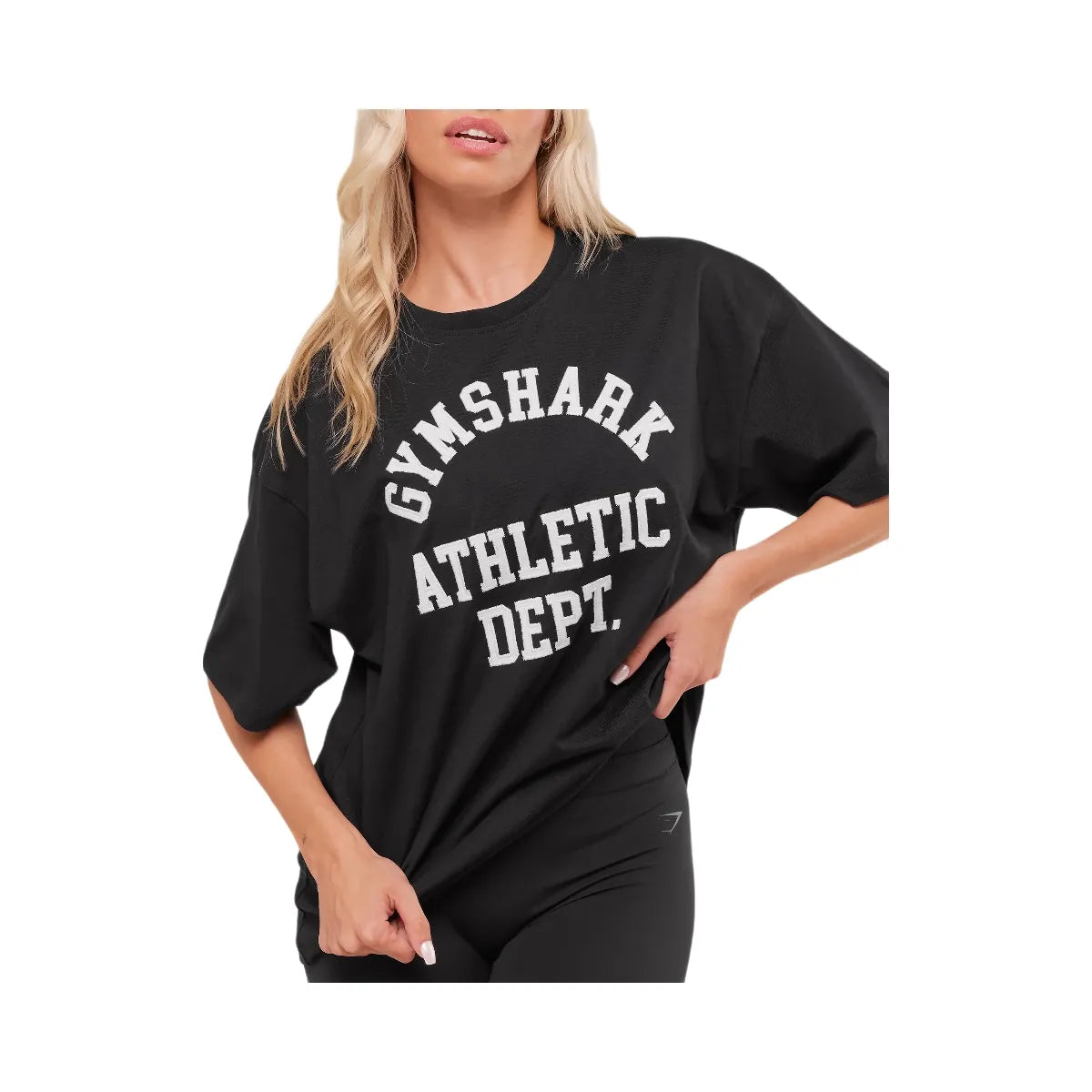 Gymshark Athletic Department Oversized Graphic T-Shirt - Black