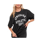 Gymshark Athletic Department Oversized Graphic T-Shirt - Black