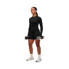 Gymshark Activate Long Sleeve Crop Top - Black