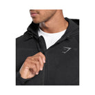 Gymshark Interlock Tech Zip Up Hoodie - Black