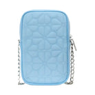 Kate Spade Flower Quilted Fabric Phone Crossbody Montauk Blue