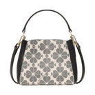 Kate Spade Flower Pvc Mini Top Handle Crossbody Black Multi