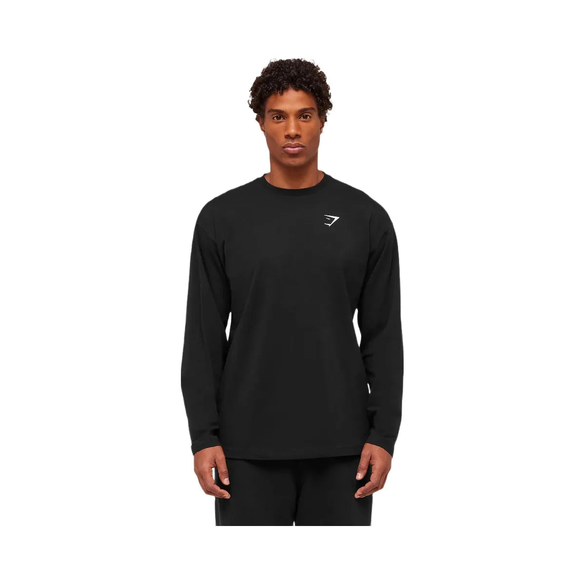 Gymshark Essential Oversized Long Sleeve T-Shirt - Black