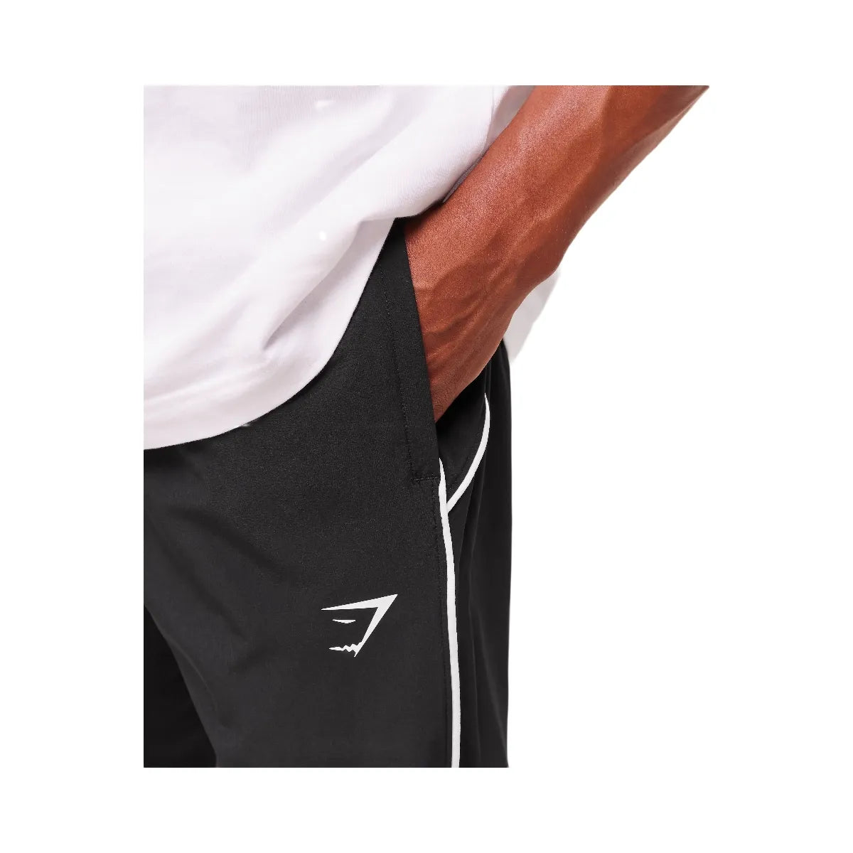 Gymshark Arrival Woven Block Joggers - Black
