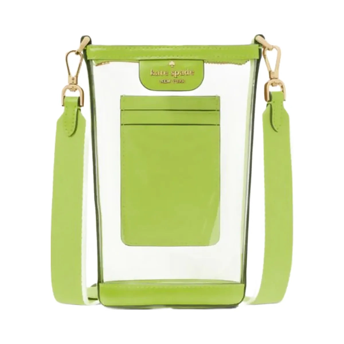 Kate Spade Clare Clear Phone Crossbody Grasshopper Green