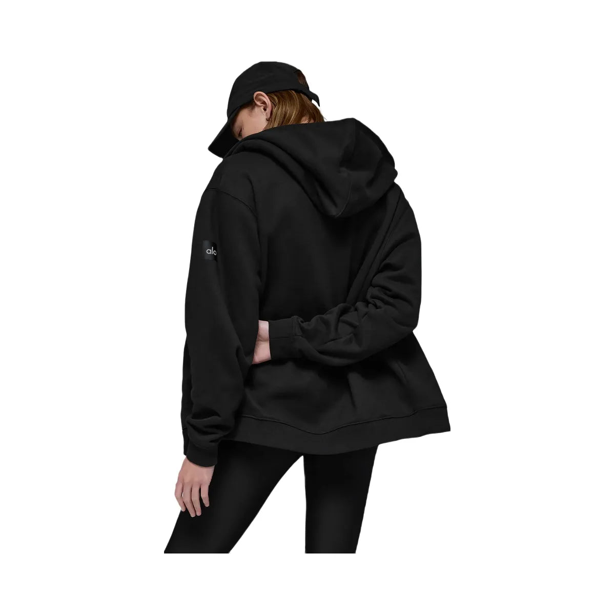Alo Women's Renown Heavy Weight Full Zip Hoodie - Black