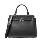 Michael Kors Reed Large Pebbled Leather Satchel Black