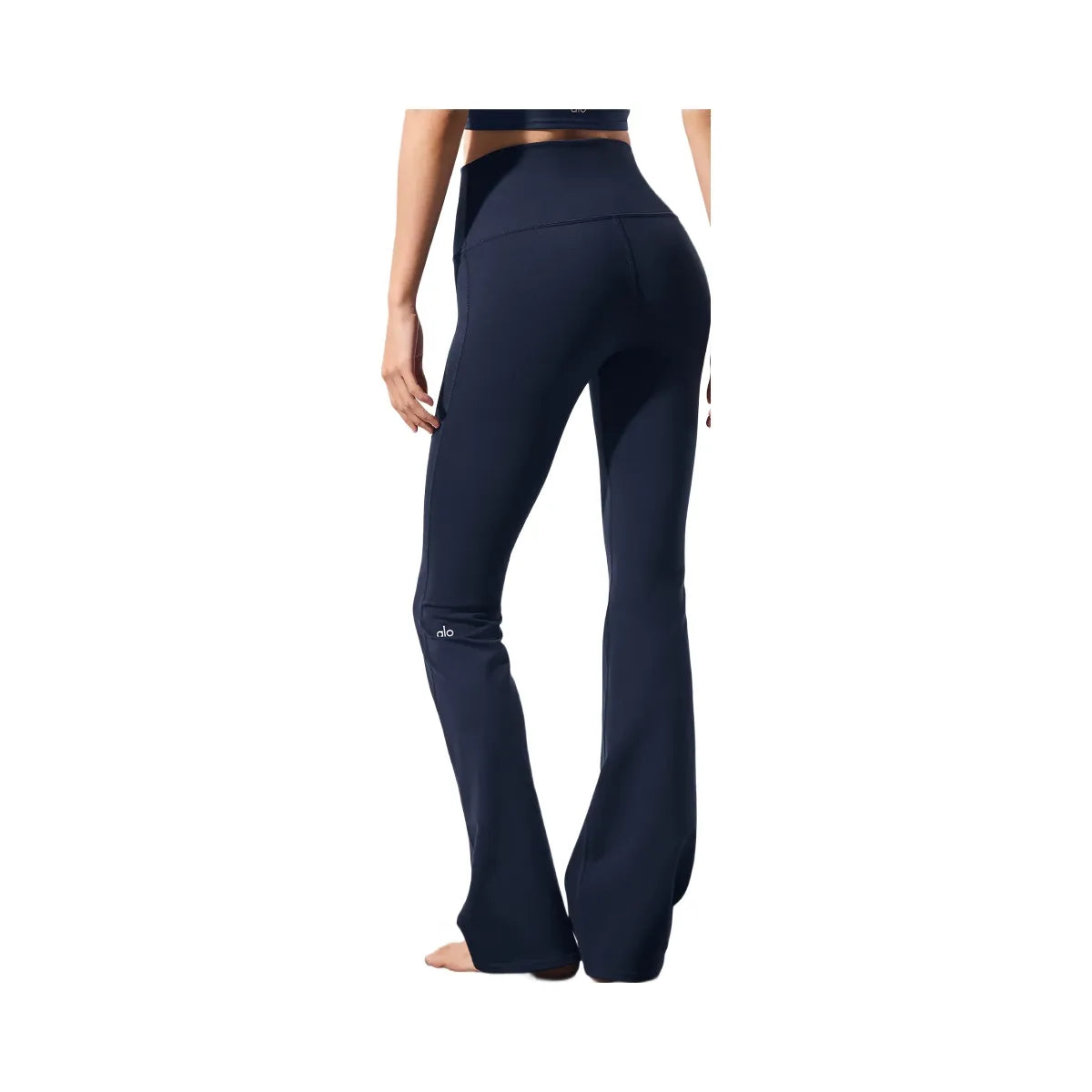Alo Women's Airbrush High-Waist Bootcut Legging - Navy
