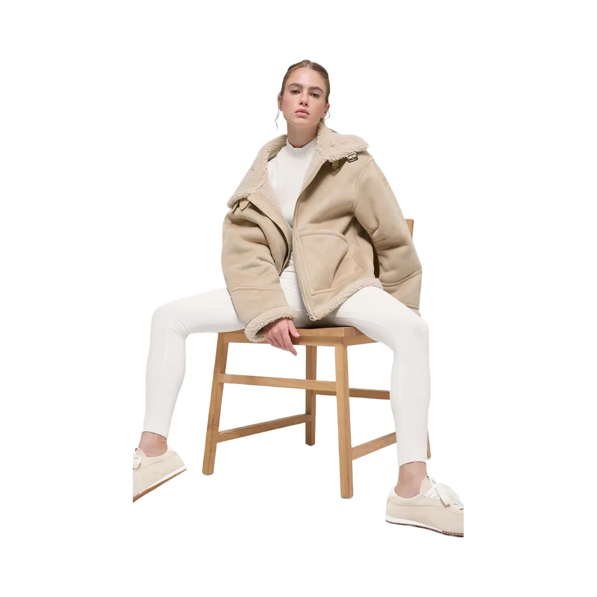Alo Women's Faux Shearling Grand Jacket - Woodland Tan