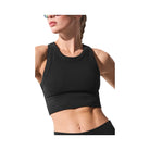 Alo Women's Seamless Delight High Neck Bra - Black