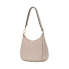 Kate Spade Kayla Woven Leather Large Shoulder Bag Cozy Grey