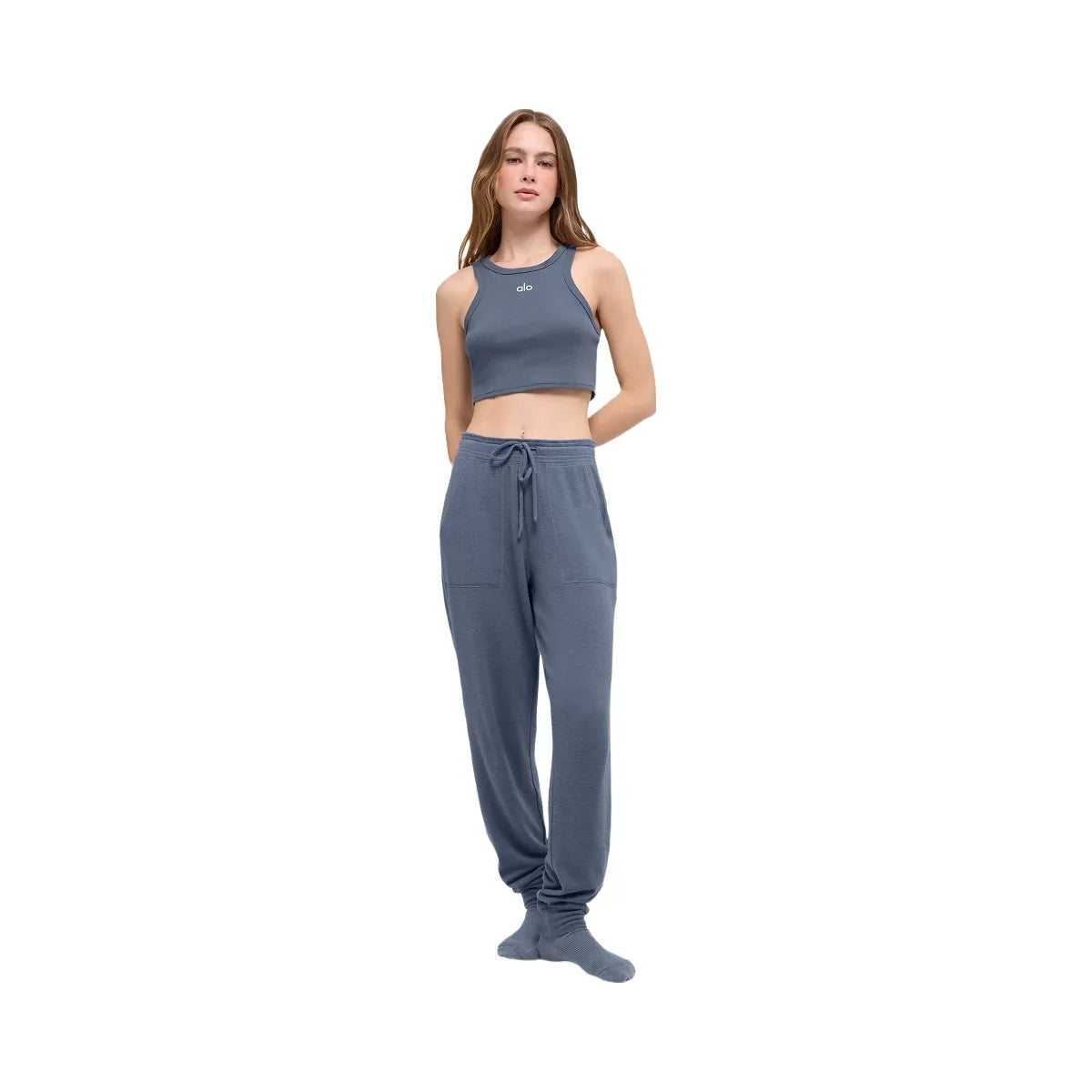 Alo Women's Soho Sweatpant - Bluestone