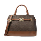 Michael Kors Reed Small Signature Logo Satchel Brown