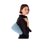 Kate Spade Flower Quilted Fabric Convertible Crossbody Montauk Blue