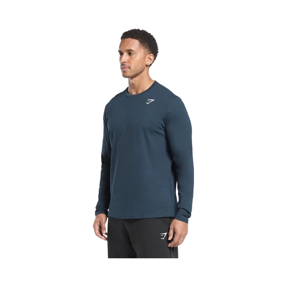 Gymshark Crest Long Sleeve T-Shirt - Navy
