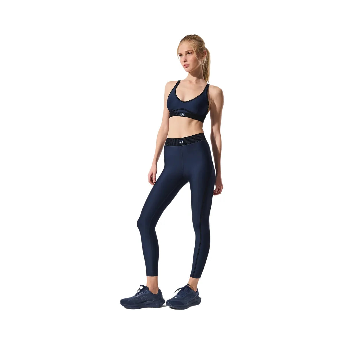 Alo Women's Airlift High-Waist 7/8 Line Up Legging - Navy