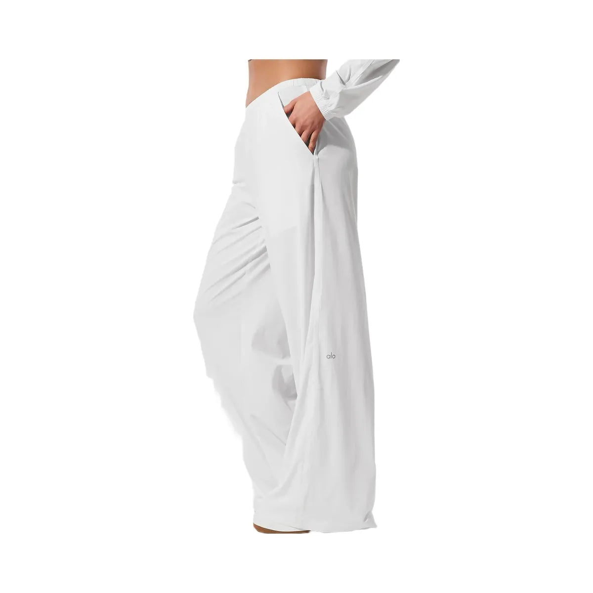 Alo Women's Breezy Wide Leg Pant (Long) - White