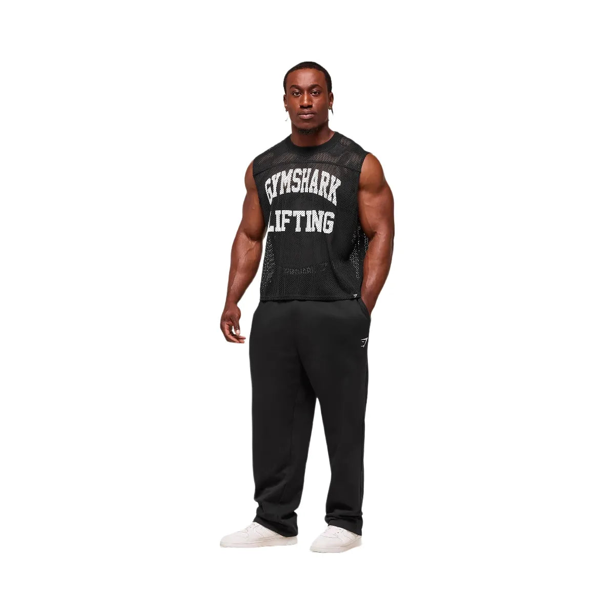 Gymshark Mesh Oversized Tank - Black