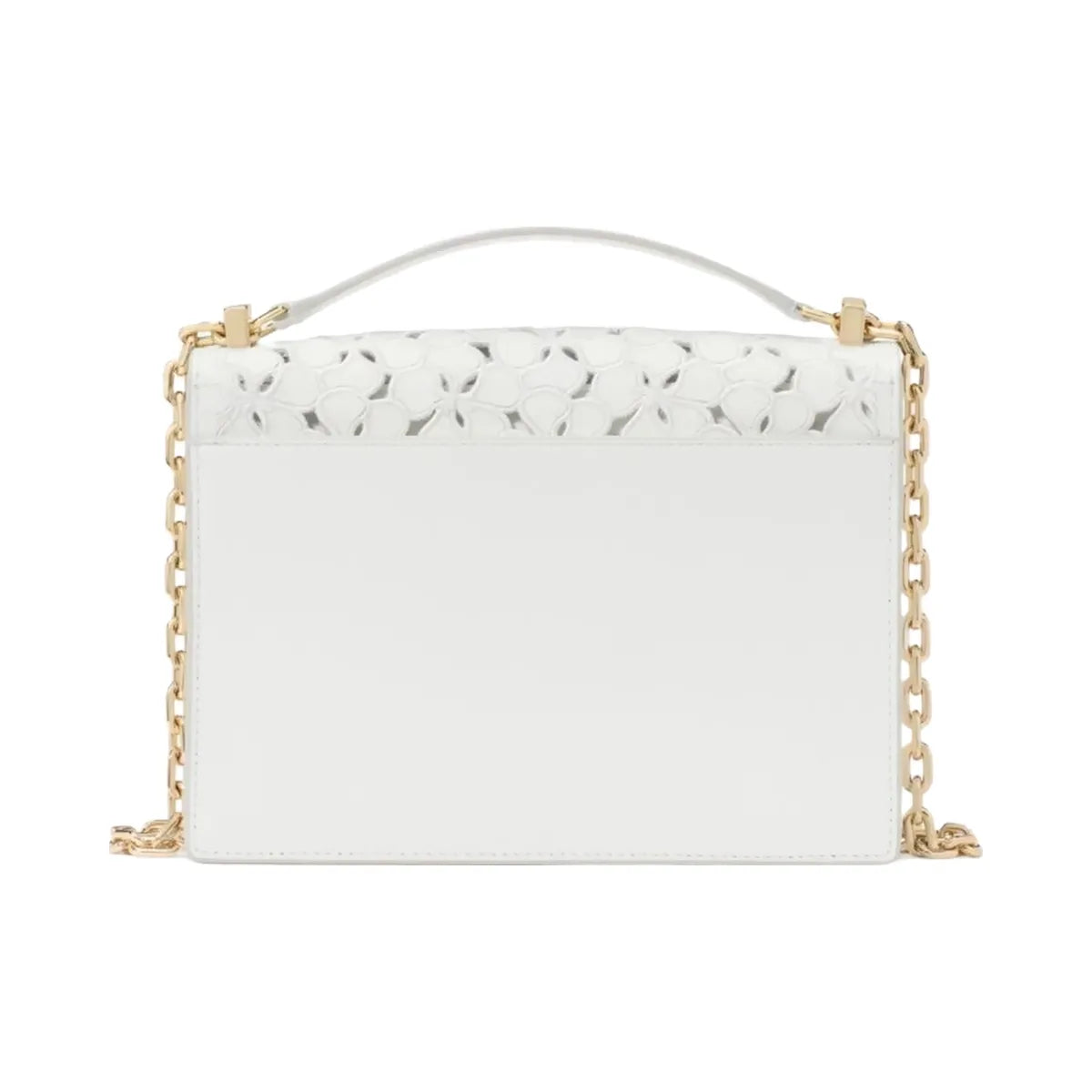 Kate Spade Deco Eyelet Chain Shoulder Bag True White