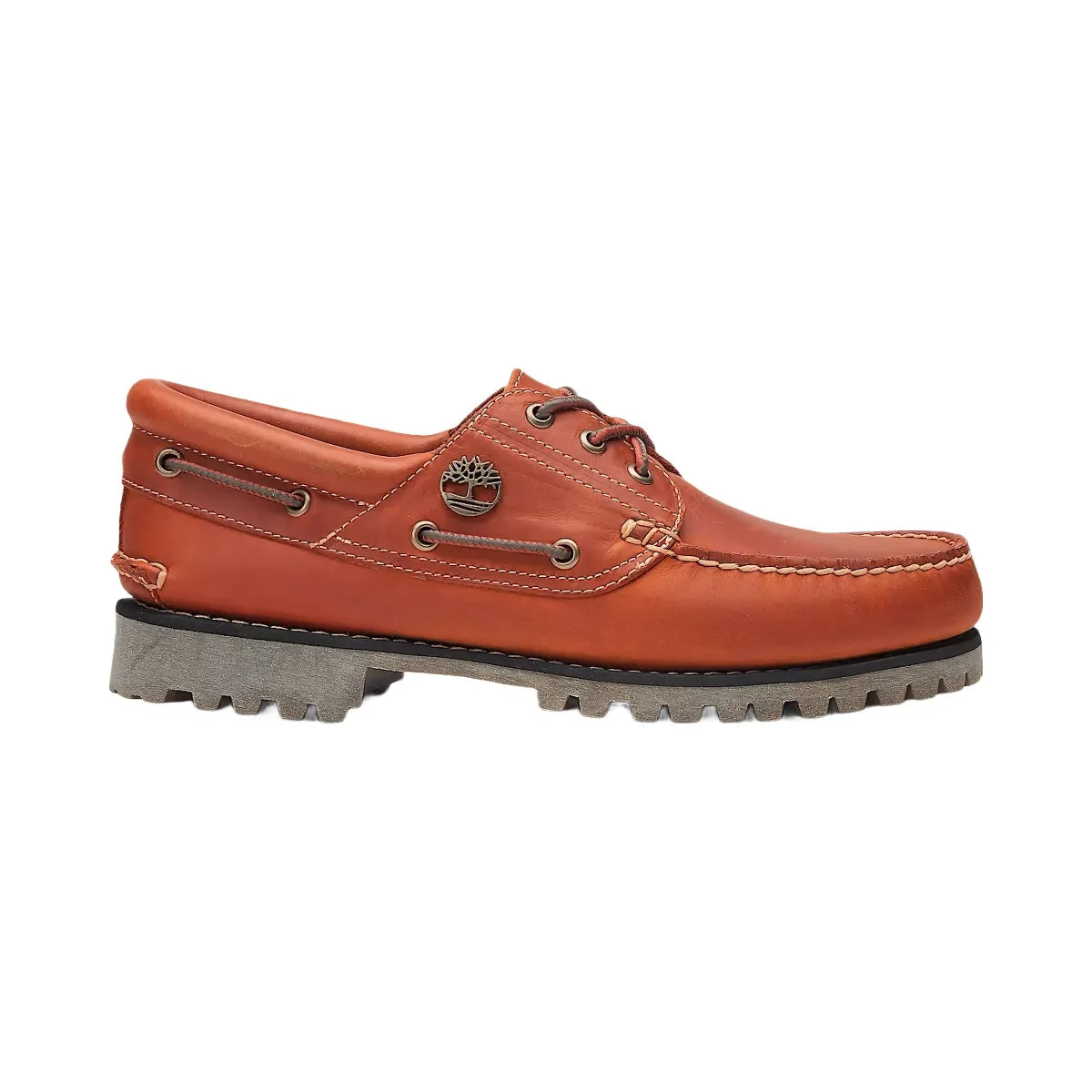 Timberland 3-Eye Lug Handsewn Boat Shoe Orange