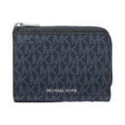 Michael Kors Cooper Signature Logo Folio Wallet Admrl-Plblue