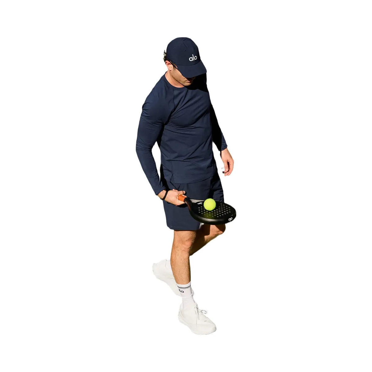 Alo Men's ALO Vapor Crewneck Long Sleeve - Navy