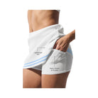 Alo Women's Tennis Club Sweater Knit Skirt - White/Seashell Blue