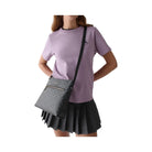 Kate Spade Flower Large Swingpack Buckle Crossbody Black