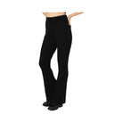 Alo Women's Cashmere Ribbed High-Waist Winter Dream Flare Pant - Black