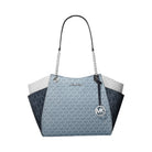 Michael Kors Jet Set Large Color-Block Signature Logo Shoulder Bag Admirl Multi