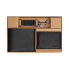 Coach Boxed 3 In 1 Wallet Gift Set Pebbled Leather-Black