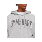 Gymshark Worn Graphic Hoodie - Light Grey Core Marl