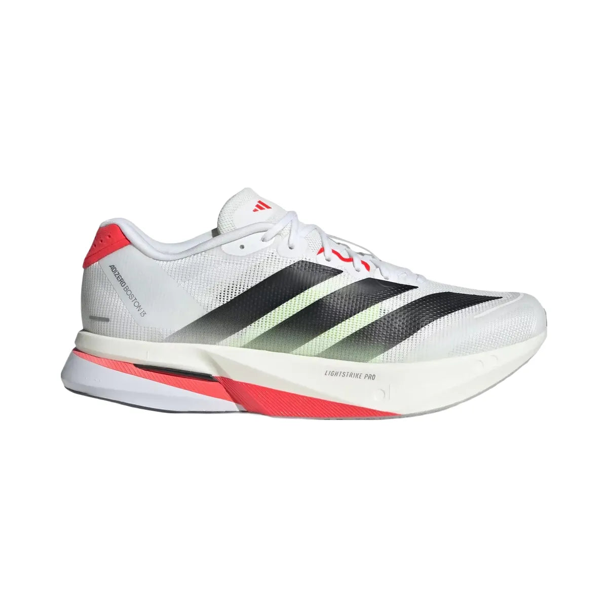 Adidas Adizero Boston 13 White Black Lucid Red