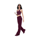 Alo Women's Airbrush Real Bra Tank - Burgundy