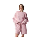 Alo Women's Make Waves Crew Neck Pullover - Sunset Pink Tonal