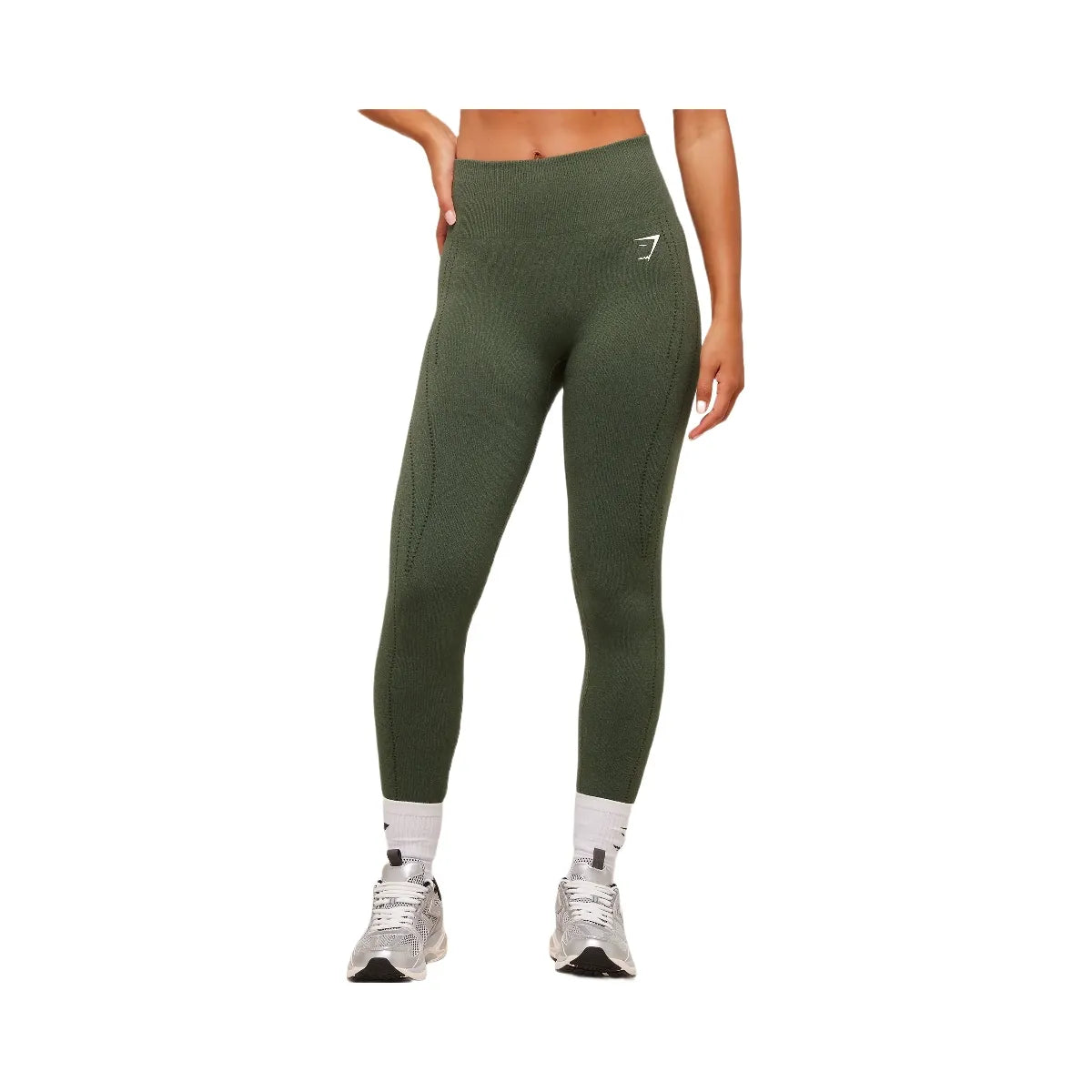 Gymshark VItal Warm Leggings - Base Green/Marl