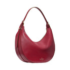 Kate Spade Nova Smooth Leather Large Crescent Shoulder Bag Red Jam