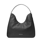 Michael Kors Nayla Medium Pebbled Leather Hobo Shoulder Bag Black