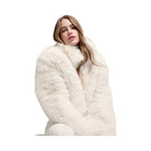 Alo Women's Opulent Faux Fur Cropped Jacket - Ivory