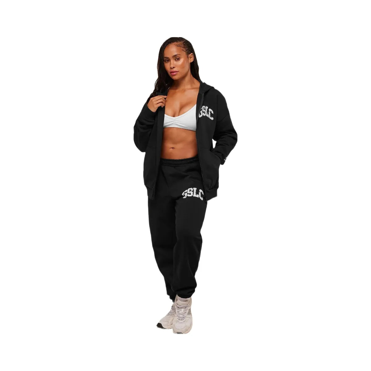 Gymshark GSLC Graphic Zip Up Hoodie - Black