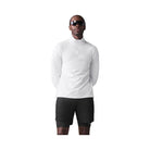 Alo Men's Conquer 1/4 Zip Reform Long Sleeve - White