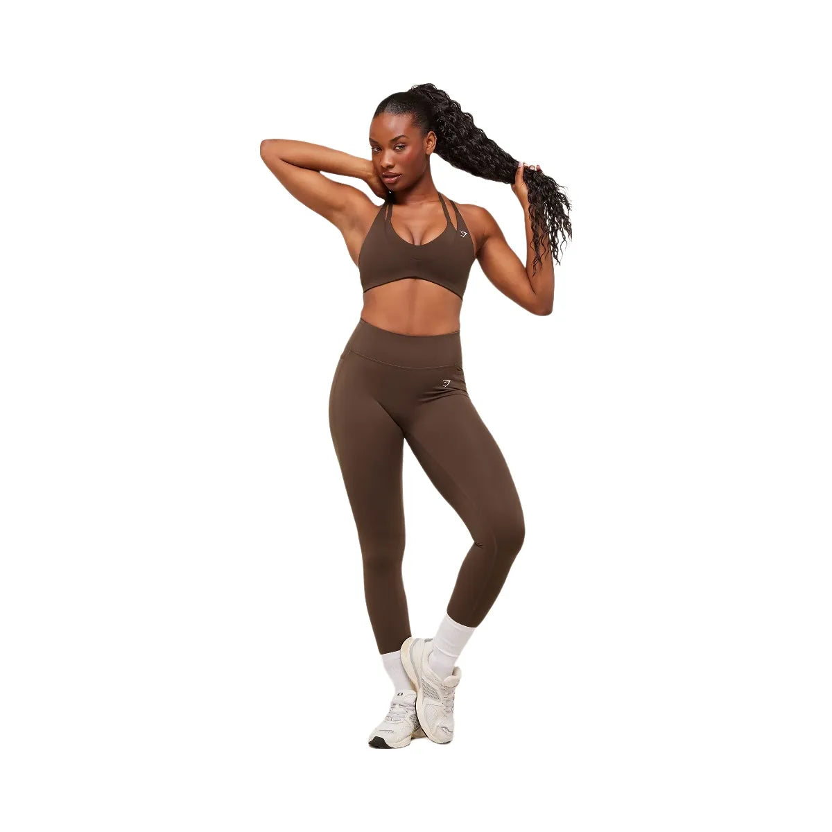 Gymshark Reps T Back Sports Bra - Archive Brown
