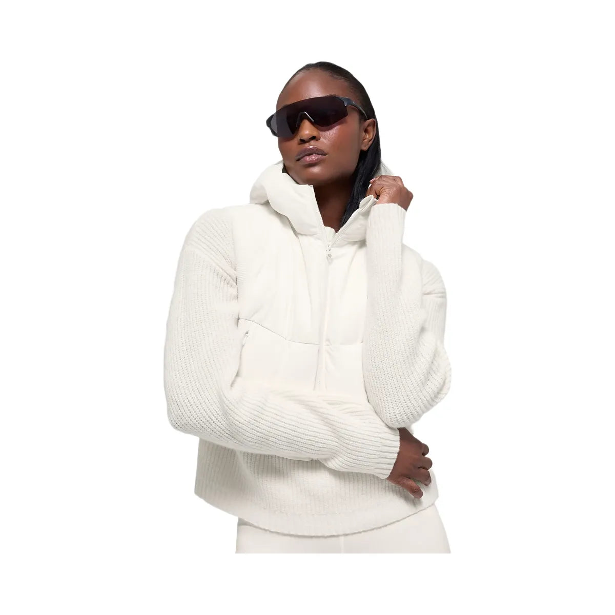 Alo Women's Fast Lane Puffer Vest - Ivory