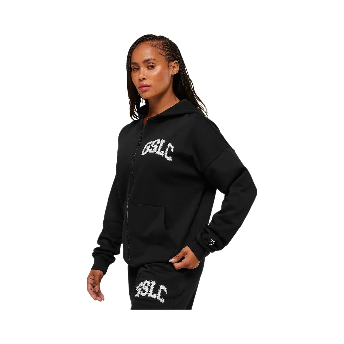 Gymshark GSLC Graphic Zip Up Hoodie - Black
