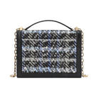 Kate Spade Deco Plaid Tweed Chain Shoulder Bag Black Multi