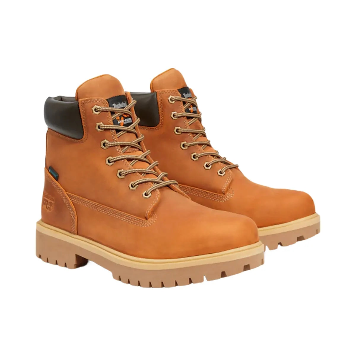 Timberland Direct Attach 6" Waterproof Work Boot Brown/Marigold Men'S