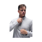 Alo Men's Conquer 1/4 Zip Reform Long Sleeve - Athletic Heather Grey