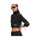 Alo Women's Polar Fleece Retreat Cropped Jacket - Black